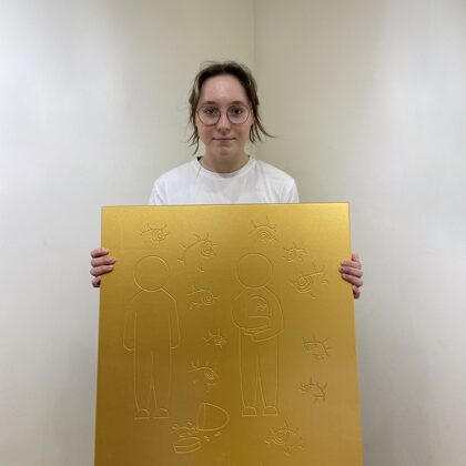 Kamilli Chibisova ar savu darbu