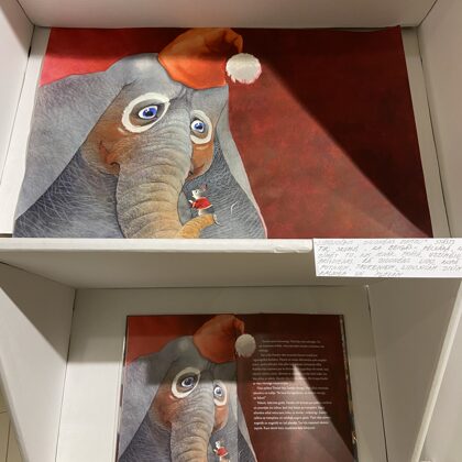 "Lidojošais zilonēns Dambo" stāsta ilustrācijas