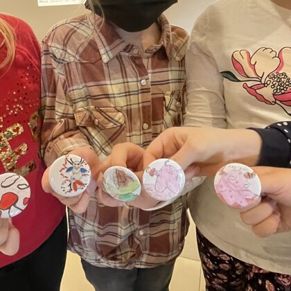 Ilustrācijas iedvesmotās nozīmītes, kuras zīmēja 3.c klases audzēkņi