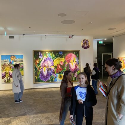 Kristīnes Luīzes un Ilzes Avotiņas gleznu izstādē