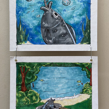 Melānija Monta Puišele "LIELUPES LOMS" darba v. Ilze Ezerniece