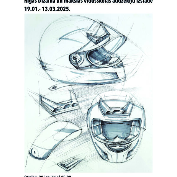 MIKC RDMV zīmējumu izstāde un Dizaina skicēšanas meistarklase audzēkņiem